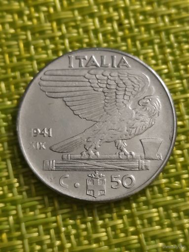 Италия 50 чентезимо 1941 г