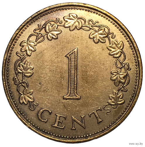 Мальта 1 цент, 1972