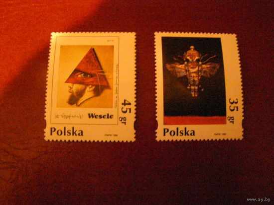 Польша 1995 современная живопись серия **