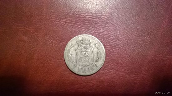 1 крона 1875 год Дания (серебро) Христиан IX