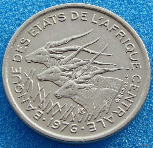 Центральная Африка. 50 франков 1976 года KM#11 (C) Конго