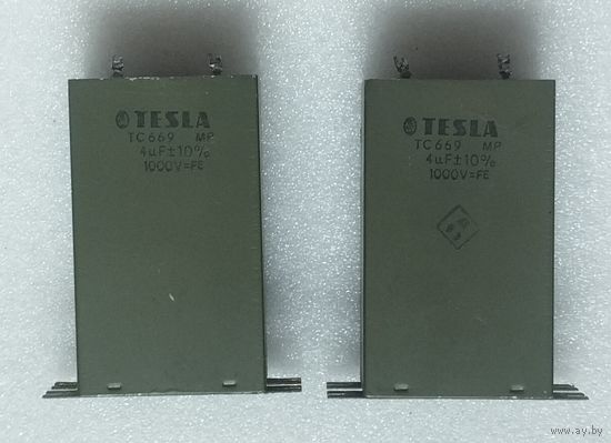 Конденсаторы TESLA ТС669 МР  4,0 мкФ х 1000 В.
