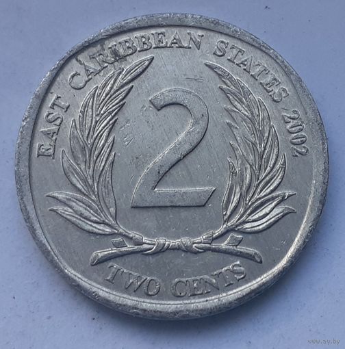 Восточные Карибы 2 цента, 2002 (1-6-80)