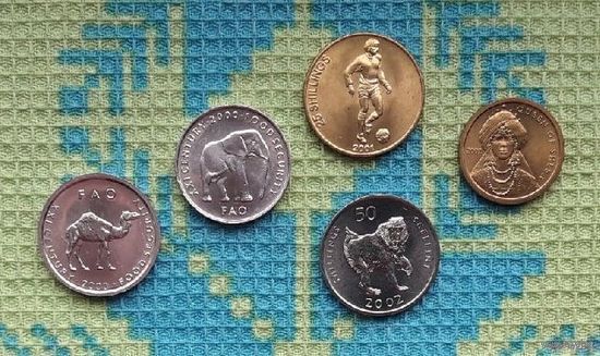 Сомали набор монет 5, 10, 25, 50, 100 шиллингов, UNC. Сомалиленд. Весенняя распродажа!