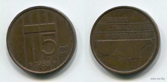 Нидерланды. 5 центов (1988)