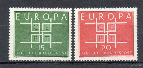 ЕВРОПА ФРГ 1963 год серия из 2-х марок