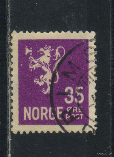 Норвегия 1937 Герб Стандарт ВЗ2 #187