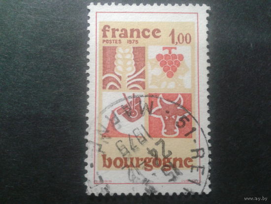 Франция 1975 регионы - Бургундия