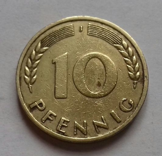 10 пфеннигов, Германия 1950 J