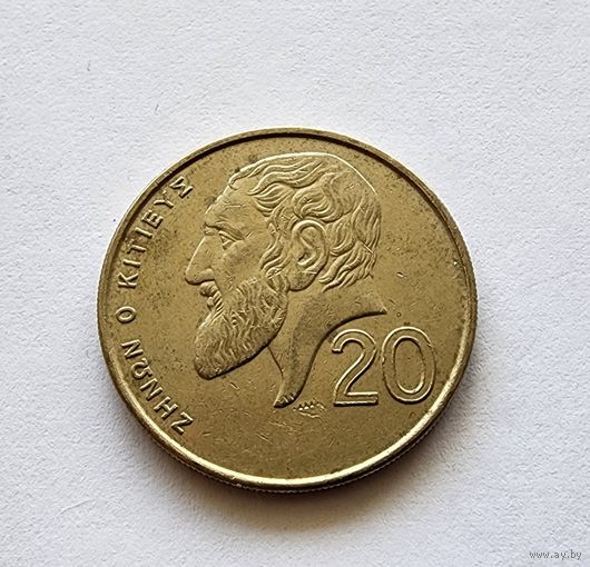 Кипр 20 центов, 1992
