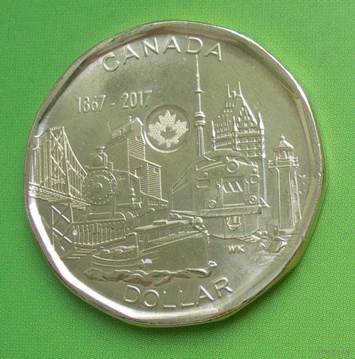 Канада 1 доллар 2017 150 лет Канадской конфедерации