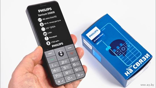 Philirs Xenium E6808 с 4G LTE Wi-Fi +новый чехол