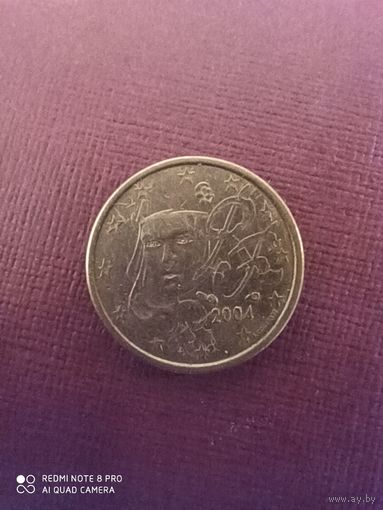 1 евроцент 2004, Франция
