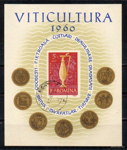 Виноградорство Румыния 1960 год 1 блок