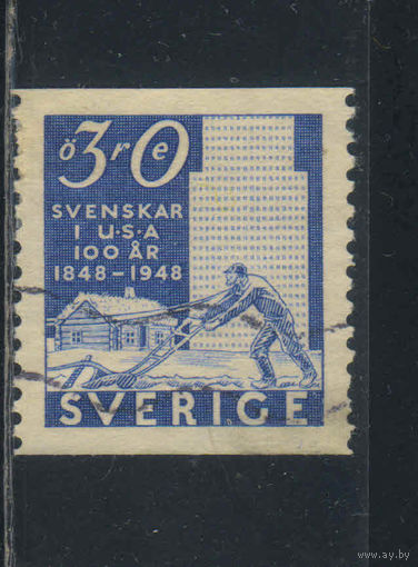 Швеция 1948 100 летие заселения шведами американского Среднего Запада #341A