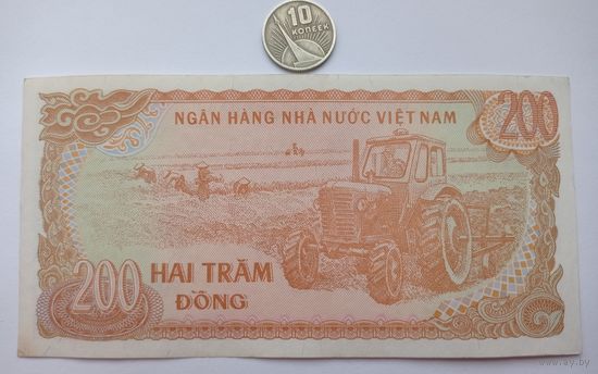 Werty71 Вьетнам 200 донг 1987 UNC банкнота