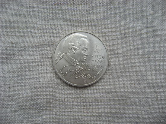 Западная Германия (ФРГ) 5 марок 1974 год 250 лет со дня рождения Иммануила Канта