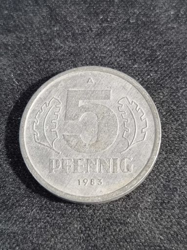 ГДР 5 пфеннигов 1983