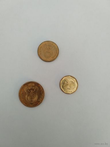 Набор монет ЮАР 3 шт.
