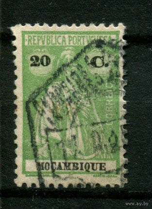 Португальские колонии - Мозамбик - 1913 - Жница 20C. (перф. 12:11 1/2) - [Mi.164yC] - 1 марка. Гашеная.  (Лот 117BE)