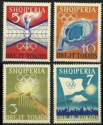 1964 Албания 823-826 1964 Олимпийские игры в Токио