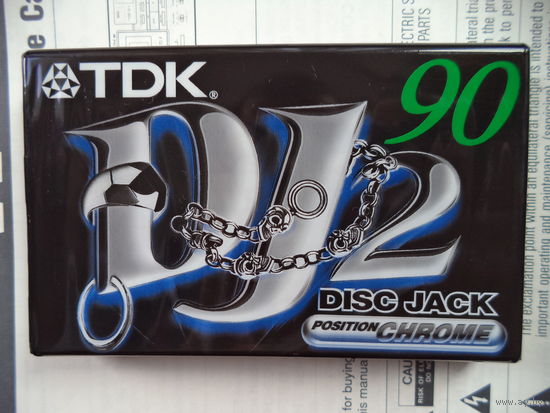 Аудиокассета TDK DJ 2 DISC JACK 90 минут тип 2. Более редкая разновидность с синим окном