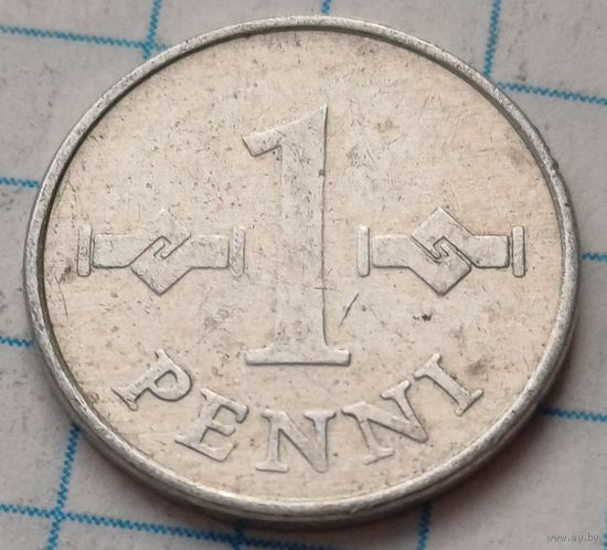Финляндия 1 пенни, 1977     ( 2-2-9 )