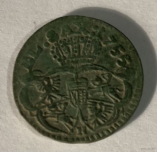 1 грош 1755 г. Август