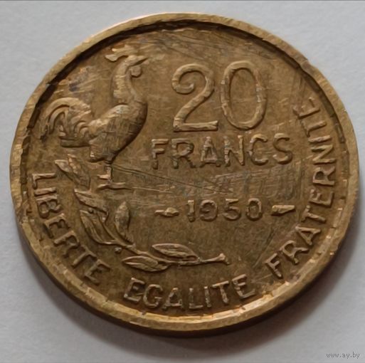 Франция. 20 франков 1950 года.