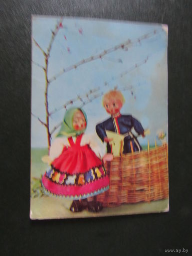 Русский сувенир Набор из 7 цв. открыток  Худ. Спасская,1968 г.