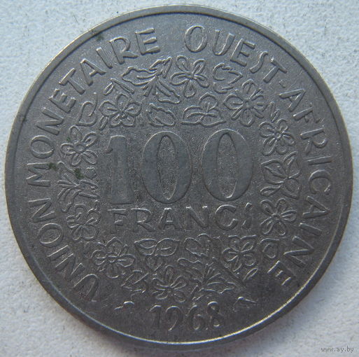 Западная Африка 100 франков 1968 г. (gl)
