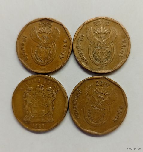 ЮАР 20 центов, 1997 год . 2007 год . 2008 год . 2010 год