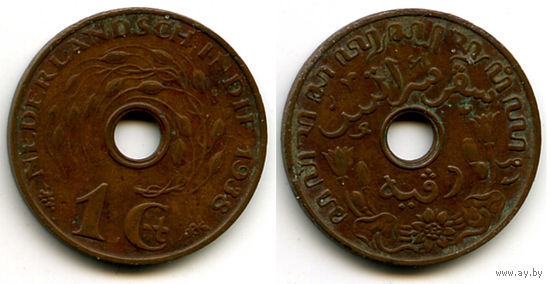 Нидерланды Нидерландская Индия  1 цент 1938