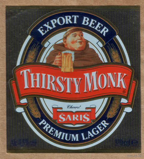 Этикетка пива Thirsty Monk Е421