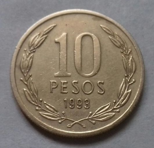 10 песо, Чили 1993 г.