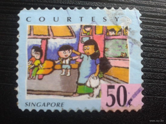 Сингапур, 1996. Молодежь и вежливость, уступать место беременным