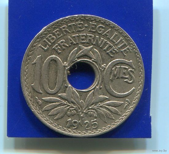 Франция 10 сантимов 1925