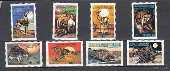 Фауна. Дикие животные. Ливия. 1979. 8 марок (полная серия). Michel N 704-711 (7,0 е)