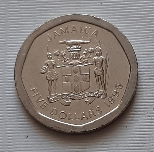 5 долларов 1996 г. Ямайка