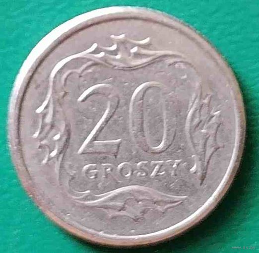 Польша 20 грошей 2008
