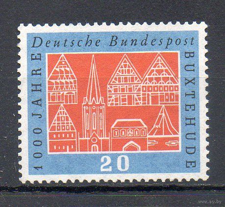 1000-летие города Букстехуде Германия 1959 год серия из 1 марки