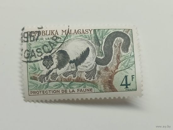 Мадагаскар 1961. Защита дикой природы - Лемуры