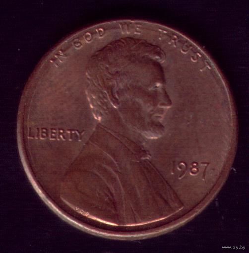 1 цент 1987 год США