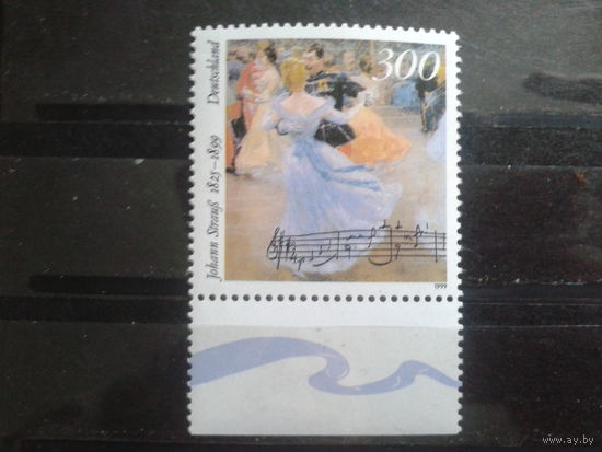 Германия 1999 Бал в Вене, живопись,** к 100-летию смерти австрийского композитора Михель-3,4 евро