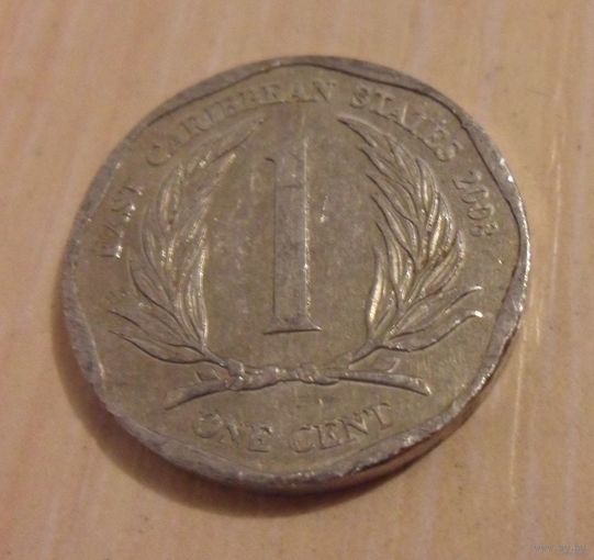1 цент Восточные Карибы 2008 г.в.