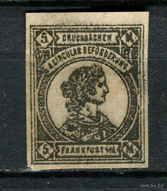 Германия - Франкфурт (B.) - Местные марки - 1887 - Аллегория 5M - [Mi.13b] - 1 марка. MH.  (Лот 95CY)