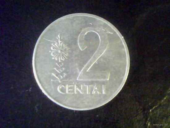 Монеты.Европа.Литва 2 Цент 1991