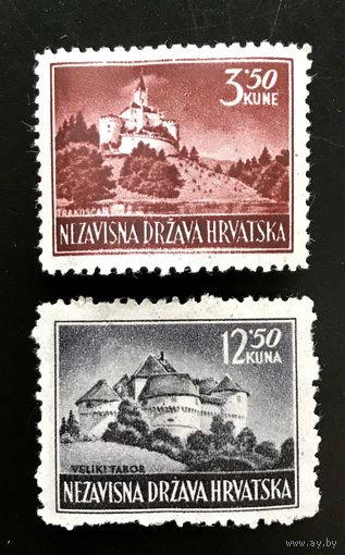Независимое государство Хорватия (1941-1945). Замки Хорватии. Март 1943 год.