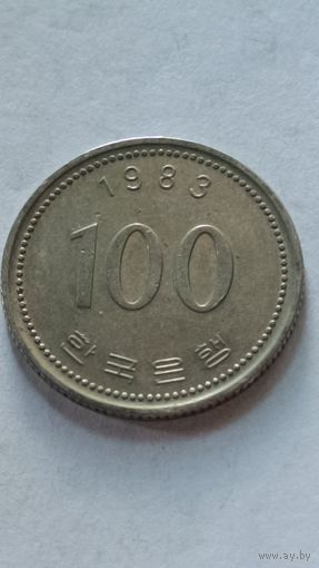 Корея. 100 вон 1983 года.