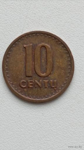 Литва. 10 центов 1991 года.